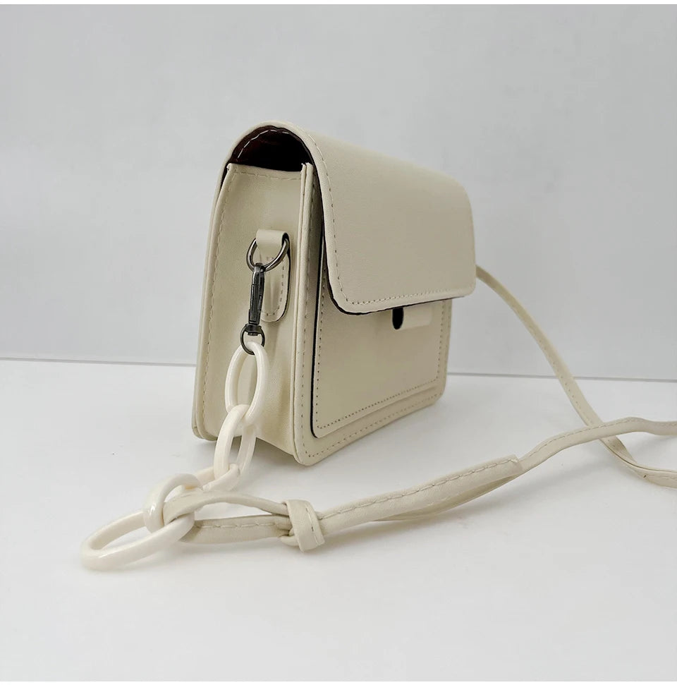 Bolso Cuadrado para Mujer con Cierre Metálico – Bolso Casual de Hombro y Bandolera
