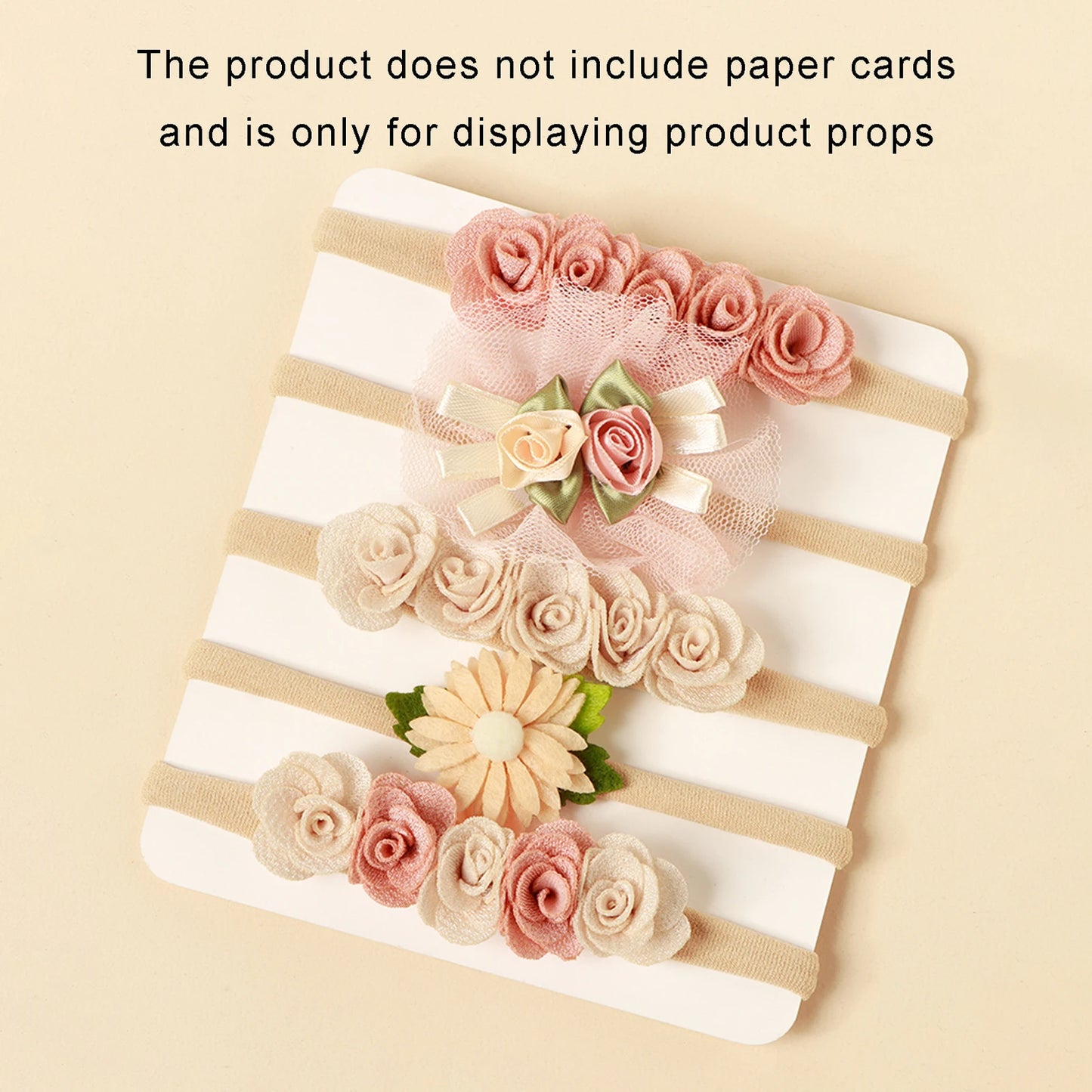 🎀 Set de 5 Diademas para Bebé Niña con Flores y Encaje – Dulzura para Momentos Especiales 🌸