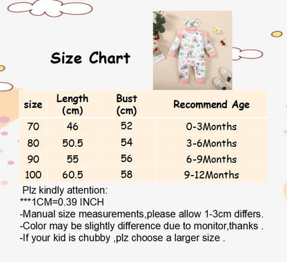 🧸 Enterito para Bebé Niña con Diseño Cartoon – Suavidad y Dulzura🧸   0 a 12 meses