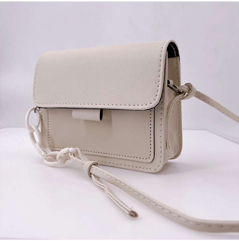 Bolso Cuadrado para Mujer con Cierre Metálico – Bolso Casual de Hombro y Bandolera