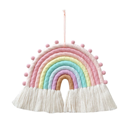 🌈 Colgante Decorativo Arcoíris Estilo Nórdico – Decoración Infantil Hecha en Tela 🌈