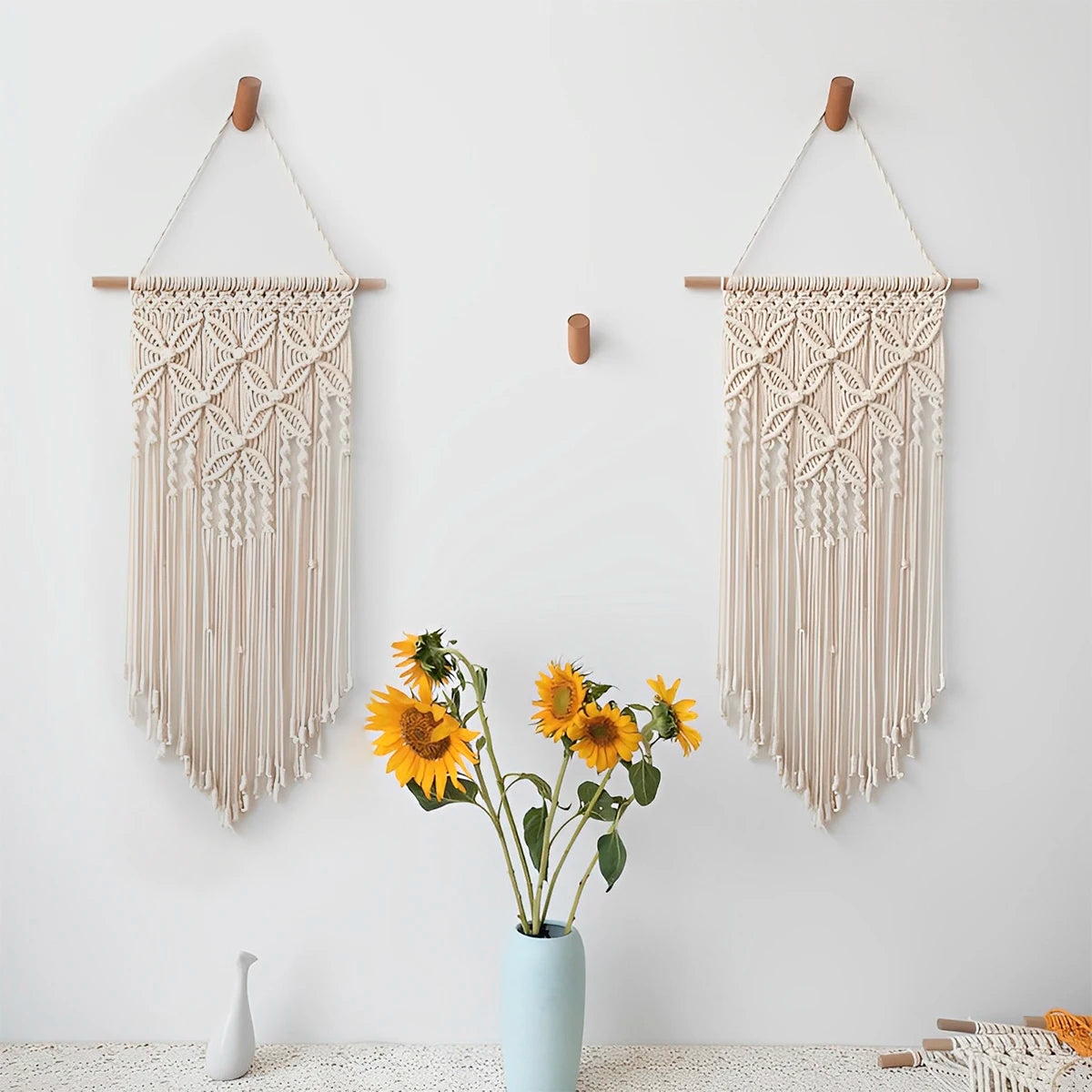 Tapiz de Macramé para Pared – Decoración Bohemia Tejida a Mano en Algodón
