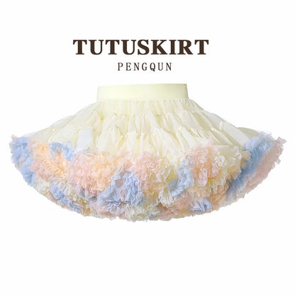 Falda Petticoat de Tul para Niñas – Falda Princesa Estilo Tutu Dulce y Elegante