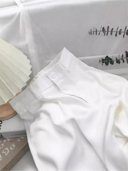 Pantalón de Mujer de Cintura Alta Recto – Elegancia Casual para Oficina y Uso Diario