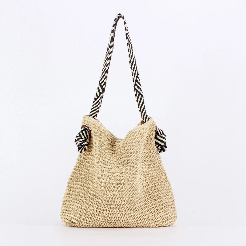 Bolso Tote Boho Artisanal – Edición Contrast