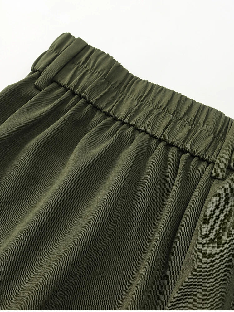 Pantalón Mujer NewAsia de Cintura Alta con Bolsillos – Estilo Urbano y Elegancia Casual