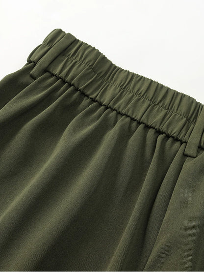 Pantalón Mujer NewAsia de Cintura Alta con Bolsillos – Estilo Urbano y Elegancia Casual