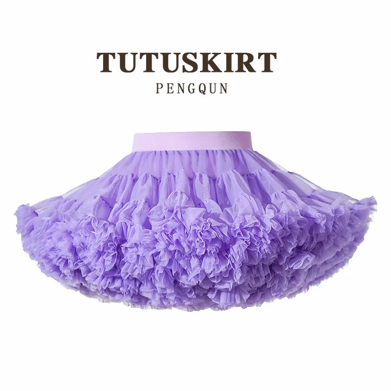 Falda Petticoat de Tul para Niñas – Falda Princesa Estilo Tutu Dulce y Elegante