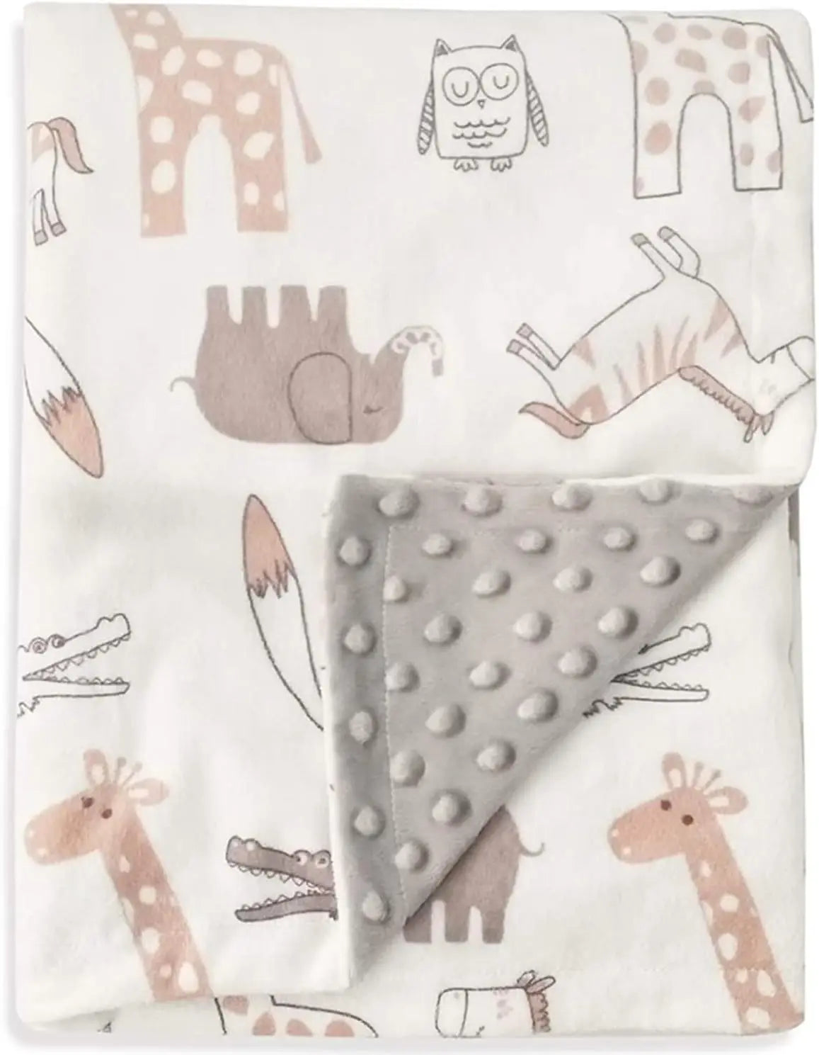 🧸 Manta de Bebé Unisex de Polar Fleece con Diseño Cartoon – Suavidad Todo el Año 💖