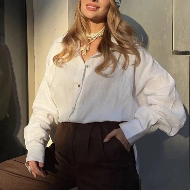 Blusa Blanca Elegante Aura