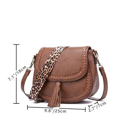 Bolso Crossbody Vintage Leopardo
