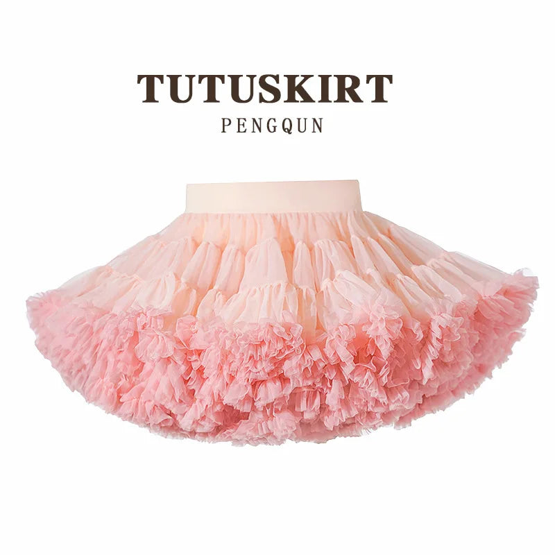 Falda Petticoat de Tul para Niñas – Falda Princesa Estilo Tutu Dulce y Elegante