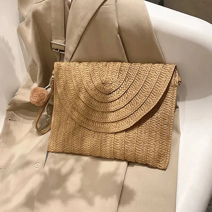 Bolso de Mano y Bandolera Tejido a Mano – Estilo Boho de Verano