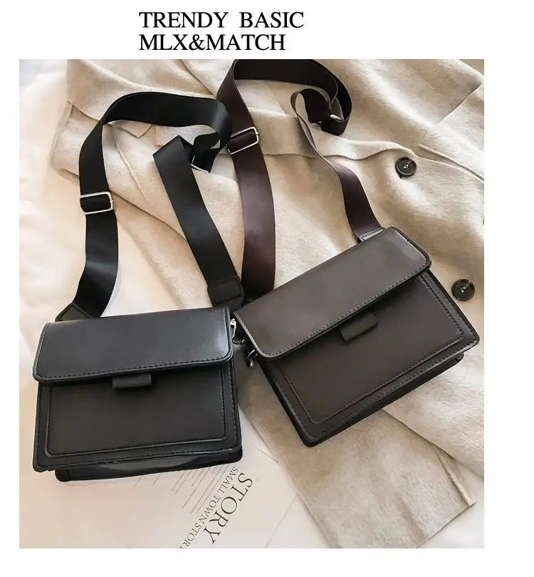 Bolso Cuadrado para Mujer con Cierre Metálico – Bolso Casual de Hombro y Bandolera