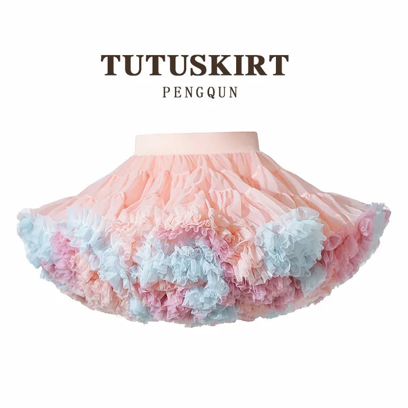Falda Petticoat de Tul para Niñas – Falda Princesa Estilo Tutu Dulce y Elegante