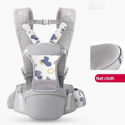 🎒 Portabebé Ergonómico con Asiento de Cadera – Mochila Porta Bebé Multifunción