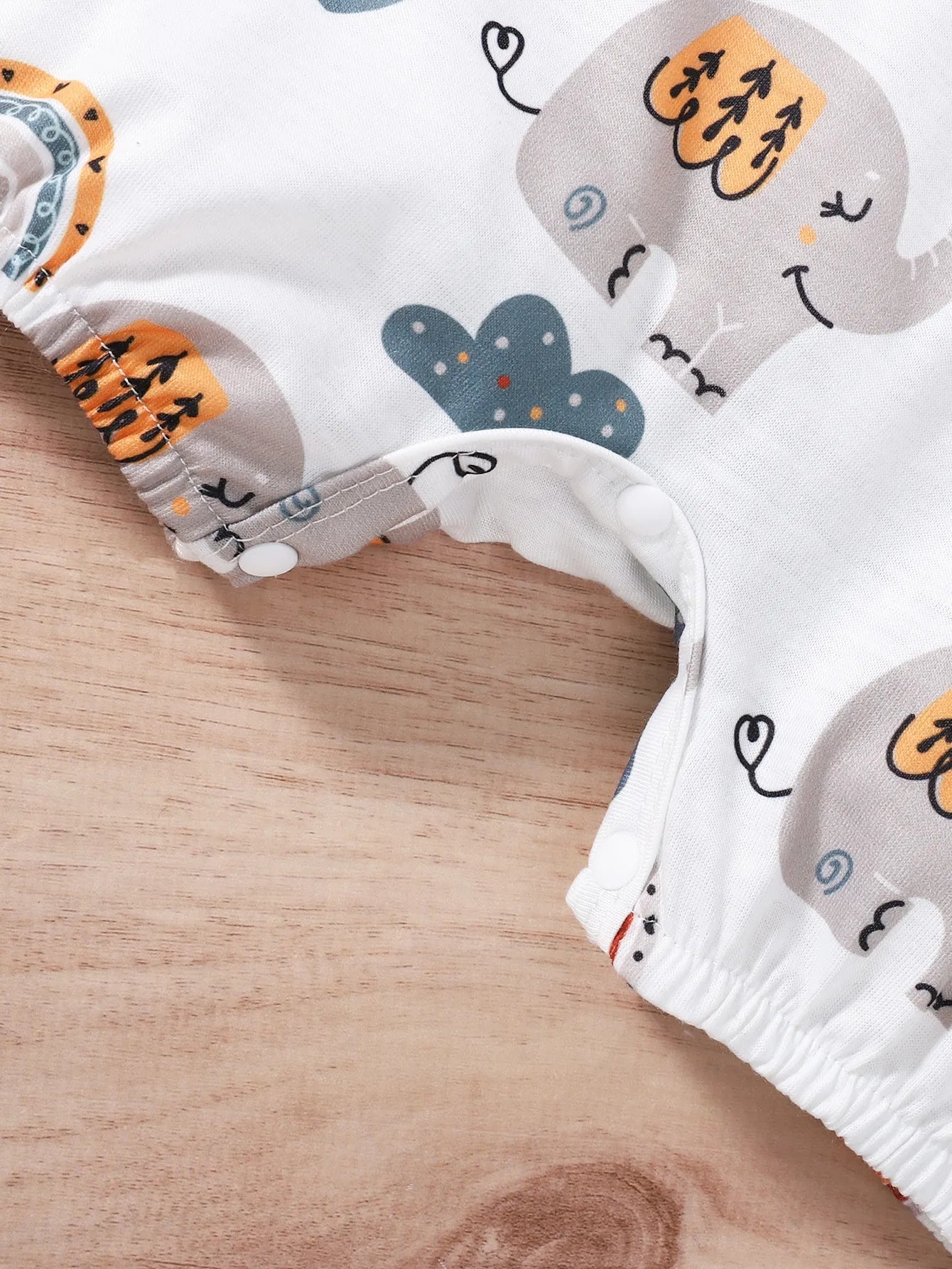 🐘🌈 Enterito de Verano para Bebé Niña con Elefantito y Arcoíris – Suave y Adorable 🌈🐘