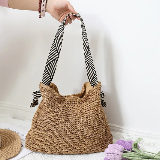 Bolso Tote Boho Artisanal – Edición Contrast