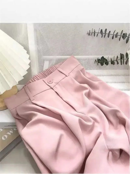 Pantalón de Mujer de Cintura Alta Recto – Elegancia Casual para Oficina y Uso Diario