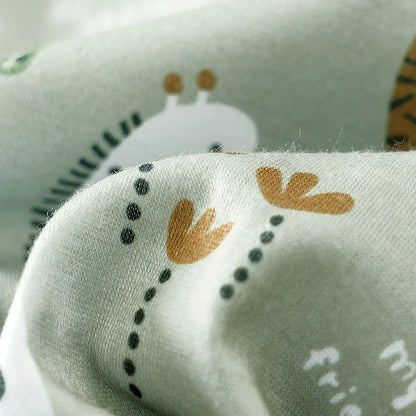 🦁 "Pequeño Explorador": Mameluco AURA con Estampado de Animales del Zoo y Estilo Falso Dos Piezas
