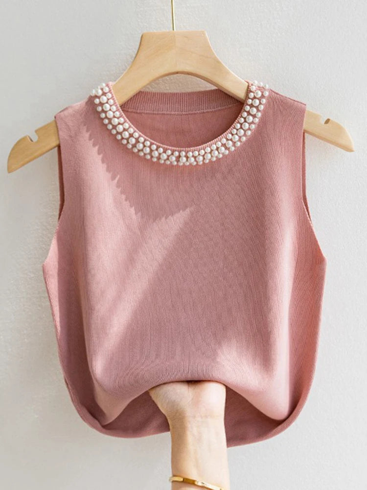 Top Corto Romántico de Verano con Detalles Delicados