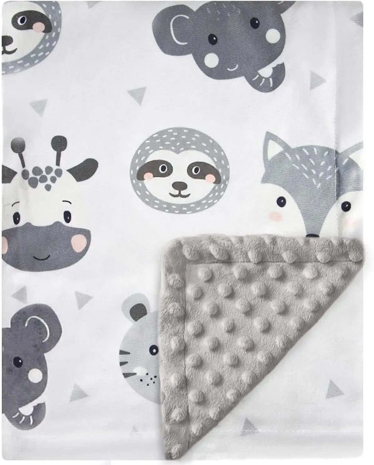 🧸 Manta de Bebé Unisex de Polar Fleece con Diseño Cartoon – Suavidad Todo el Año 💖