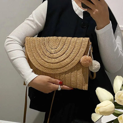 Bolso de Mano y Bandolera Tejido a Mano – Estilo Boho de Verano