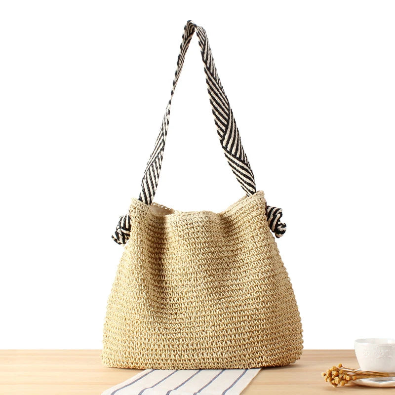 Bolso Tote Boho Artisanal – Edición Contrast