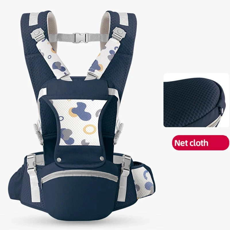 🎒 Portabebé Ergonómico con Asiento de Cadera – Mochila Porta Bebé Multifunción
