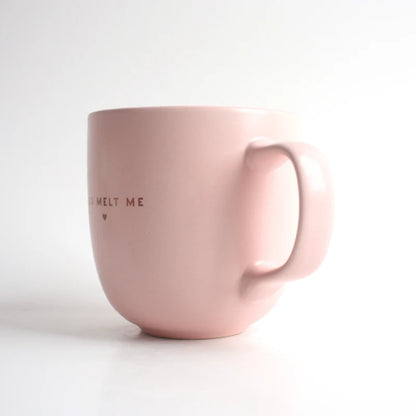 Taza de Cerámica Rosa Mate 350 ml – Mug Clásico Ecológico con Asa