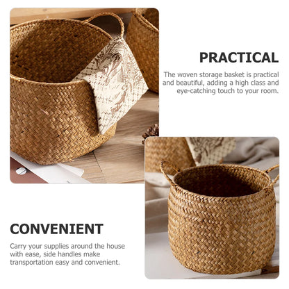 Cesta Organizadora Tejida Estilo Japonés – Elegancia Natural para tu Hogar