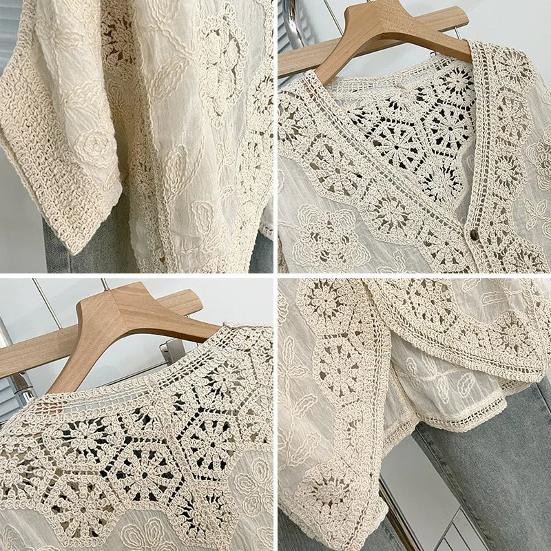 Cárdigan Boho de Crochet Aura: El Toque Romántico que le Faltaba a tu Look