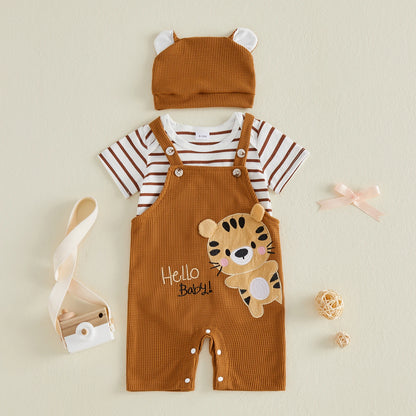 Estilo y Ternura! Outfit de Veranito para Bebé con Adorable Bordado de Animal