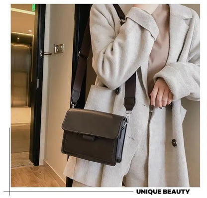 Bolso Cuadrado para Mujer con Cierre Metálico – Bolso Casual de Hombro y Bandolera