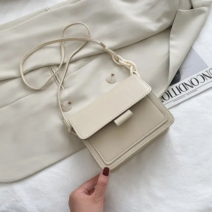 Bolso Cuadrado para Mujer con Cierre Metálico – Bolso Casual de Hombro y Bandolera