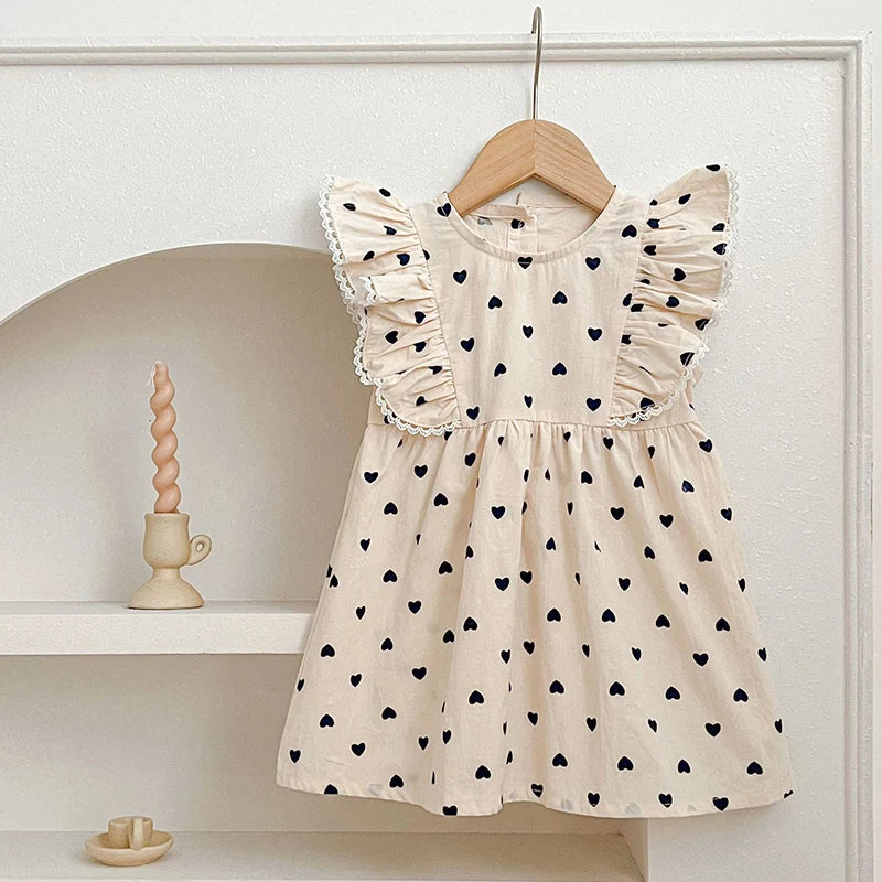 Vestido Floral Morado para Niñas – Cuello Bordado y Diseño Estilo Boutique (1–6 Años)
