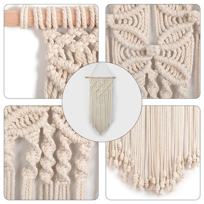 Tapiz de Macramé para Pared – Decoración Bohemia Tejida a Mano en Algodón