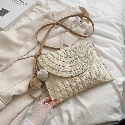 Bolso de Mano y Bandolera Tejido a Mano – Estilo Boho de Verano
