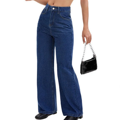 Jeans de Cintura Alta Recto – Estilo Urbano y Comodidad Atemporal