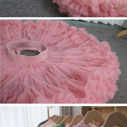 Falda Petticoat de Tul para Niñas – Falda Princesa Estilo Tutu Dulce y Elegante