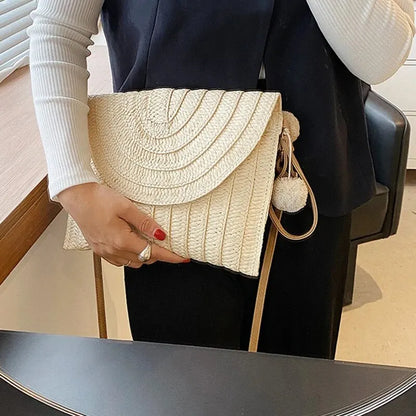 Bolso de Mano y Bandolera Tejido a Mano – Estilo Boho de Verano
