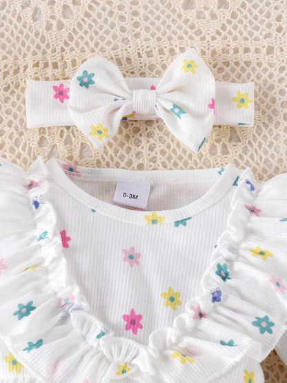 Volantes tipo vestido que le dan un toque elegante y tierno (3 pcs).