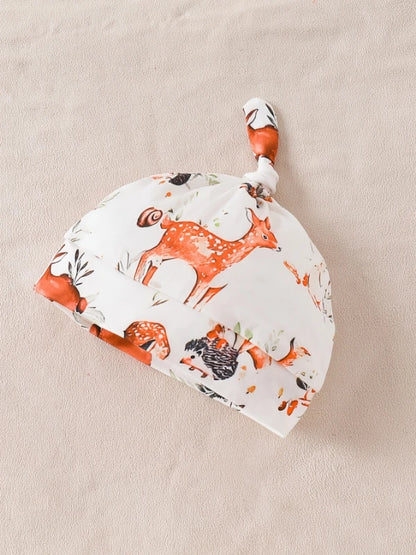 Mameluco "Bosque Encantado": Ropa de Bebé Unisex con Gorrito a Juego - Ideal para Sesión de Fotos
