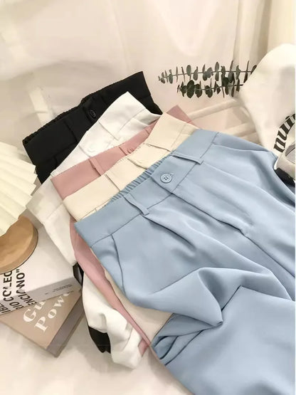 Pantalón de Mujer de Cintura Alta Recto – Elegancia Casual para Oficina y Uso Diario
