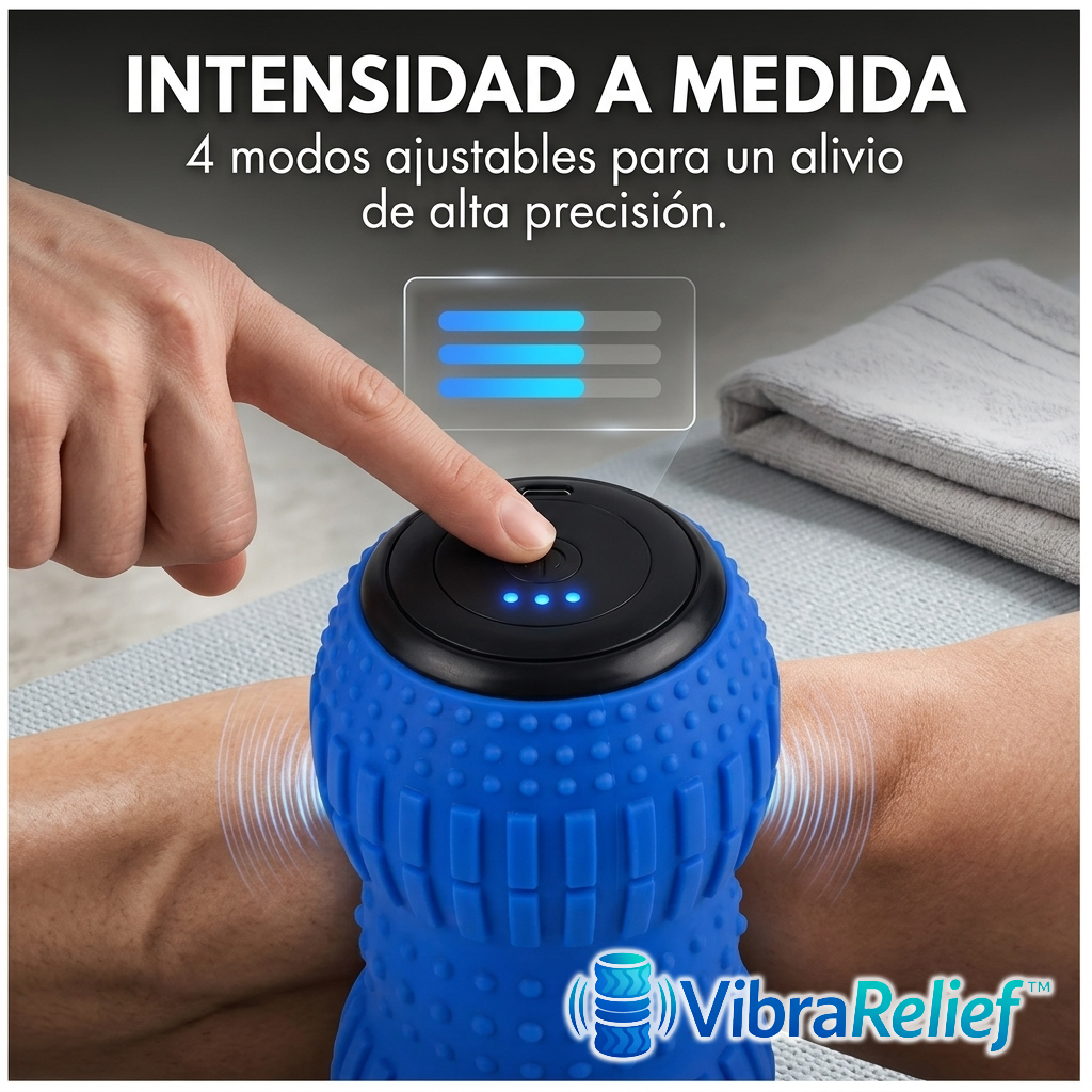 VibraRelief™ – Rodillo Vibratorio para Alivio Muscular Profundo