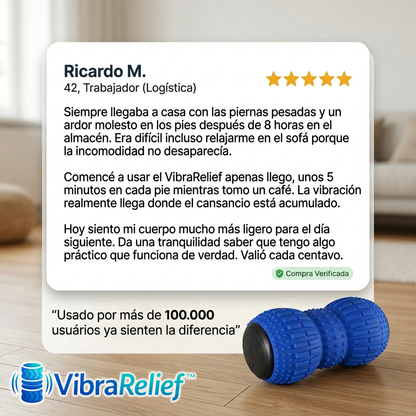 VibraRelief™ – Rodillo Vibratorio para Alivio Muscular Profundo